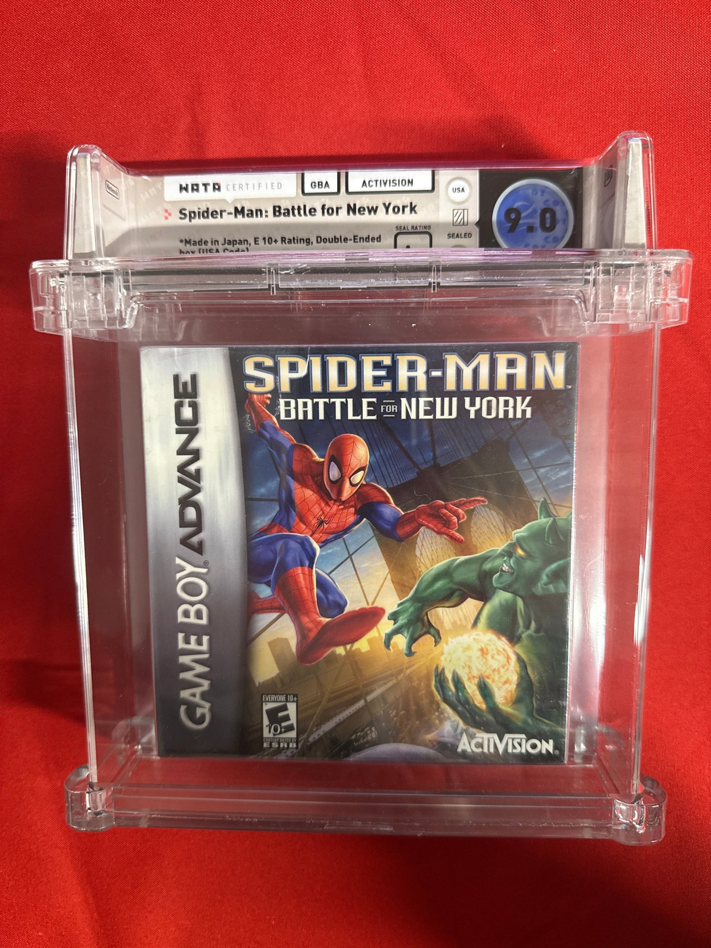 Spider-Man: Battle for New York WATA 9.0 A+ - Nintendo GBA
