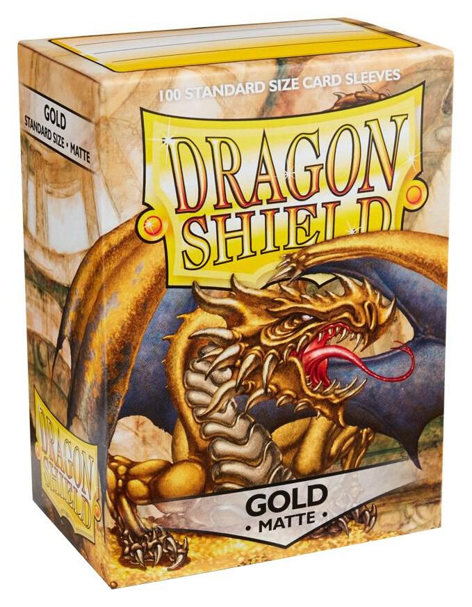Dragon Shield Matte Sleeves - Gold (100-Pack) -