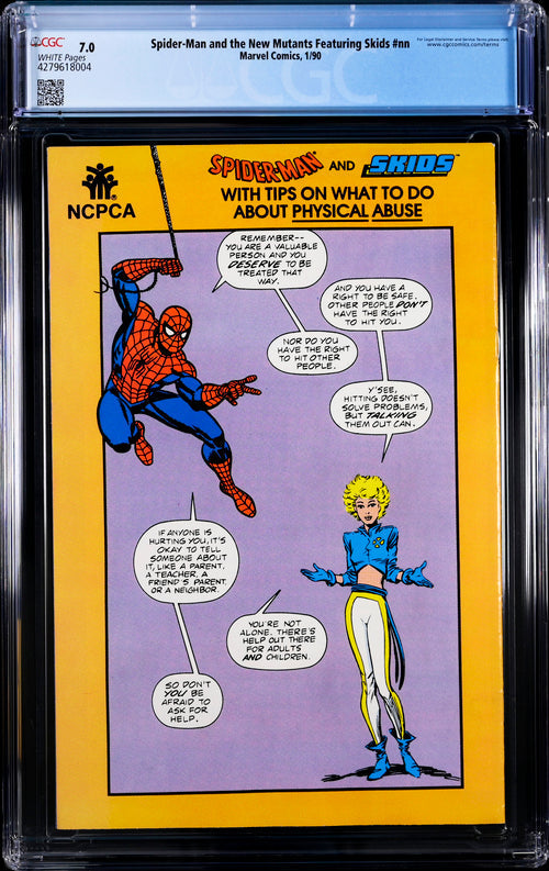 Spider-Man and the New Mutants Featuring Skids #nn CGC 7.0 - Marvel Comics 1/90