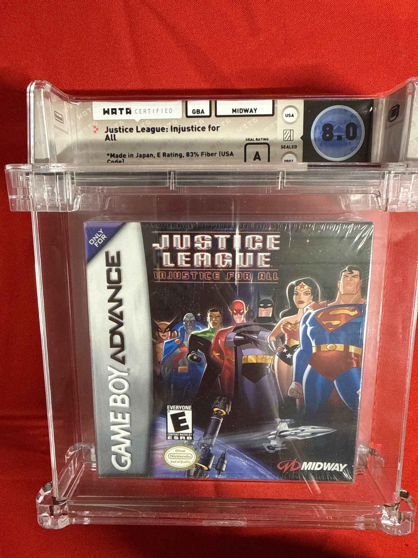 Justice League: Injustice for All WATA 8.0 A - Nintendo GBA