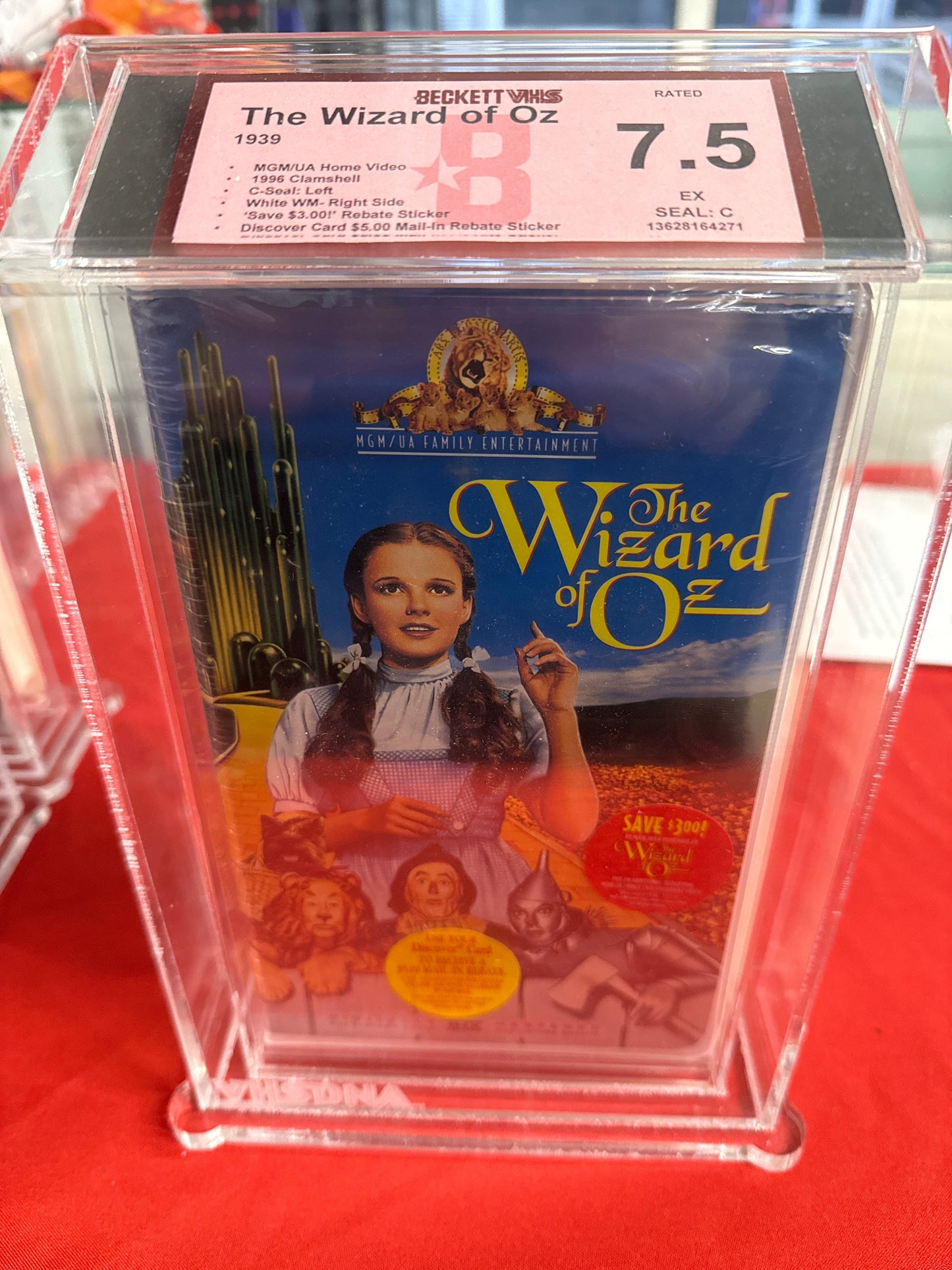 The Wizard of Oz 1939 Beckett VHS 7.5 EX
