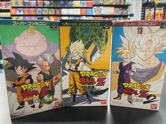Dragon Ball Z - Super Butoden 1, 2 & 3 Box Set - Super Famicom
