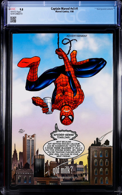 Captain Marvel #v3 #1 CGC 9.8 - Marvel Comics 1/00