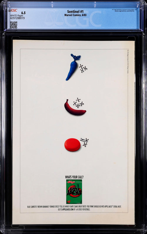 Sentinel #1 CGC 6.5 - Marvel Comics 6/03