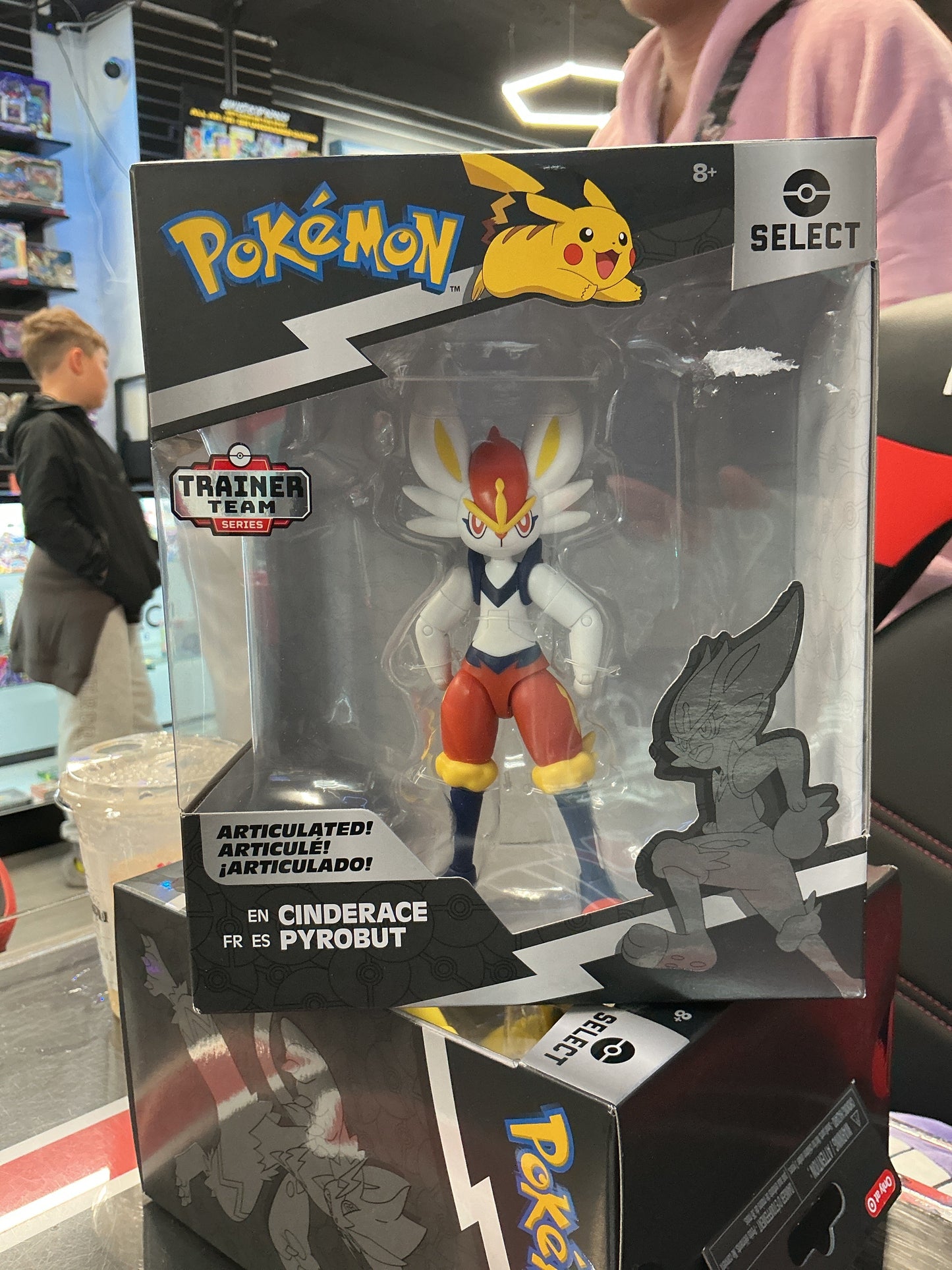 Cinderace Trainer Team Figure