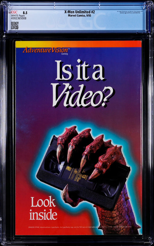 X-Men Unlimited #2 CGC 8.5 - Marvel Comics 9/93