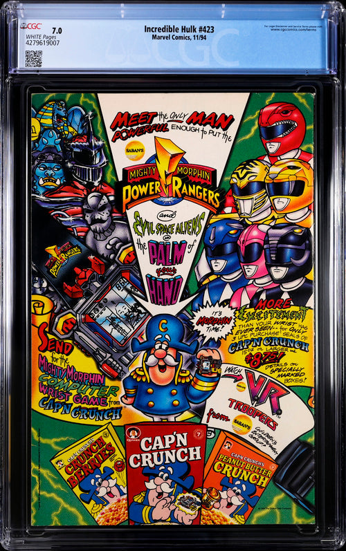 Incredible Hulk #423 CGC 7.0 - Marvel Comics 11/94