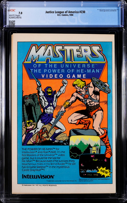 Justice League of America #230 CGC 7.0 - DC Comics 9/84