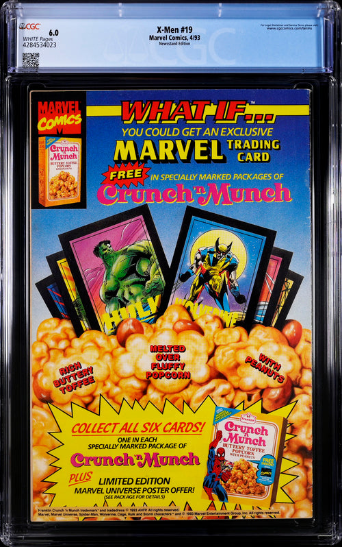 X-Men #19 Newsstand Edition CGC 6.0 - Marvel Comics 4/93
