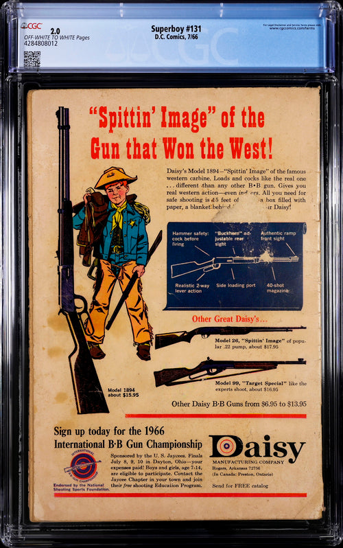 Superboy #131 CGC 2.0 - DC Comics 7/66