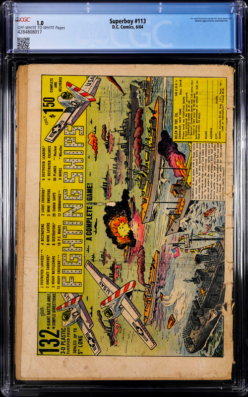 Superboy #113 CGC 1.0 - DC Comics 6/64