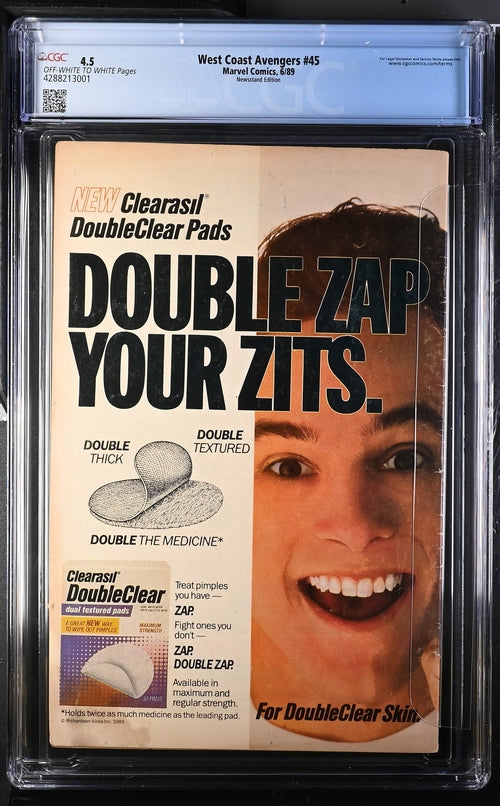 West Coast Avengers #45 Newsstand Edition CGC 4.5 - Marvel Comics 6/89