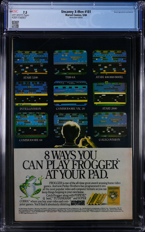 Uncanny X-Men #181 Newsstand Edition CGC 7.5 - Marvel Comics 5/84