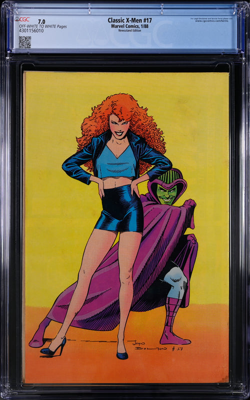 Classic X-Men #17 Newsstand Edition CGC 7.0 - Marvel Comics 1/88
