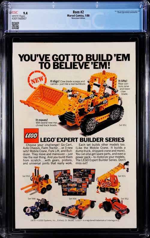 Rom #2 Newsstand Edition CGC 9.4 - Marvel Comics 1/80