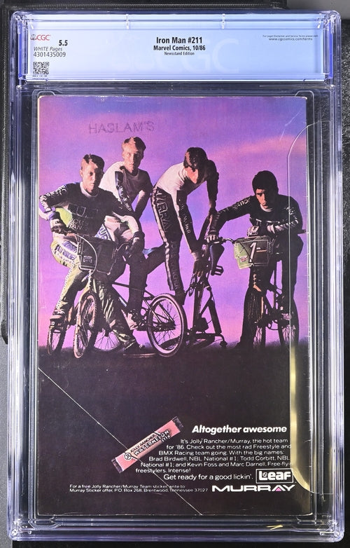 Iron Man #211 CGC 5.5 - Marvel Comics 10/86