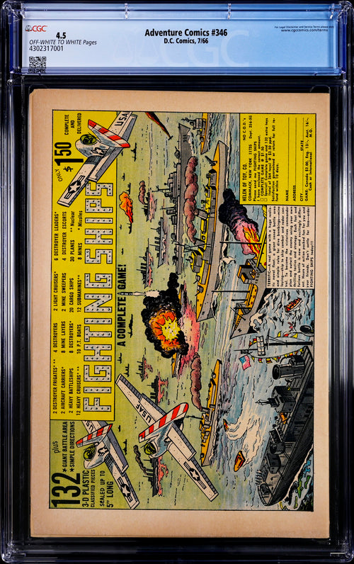 Adventure Comics #346 CGC 4.5 - DC Comics 7/66
