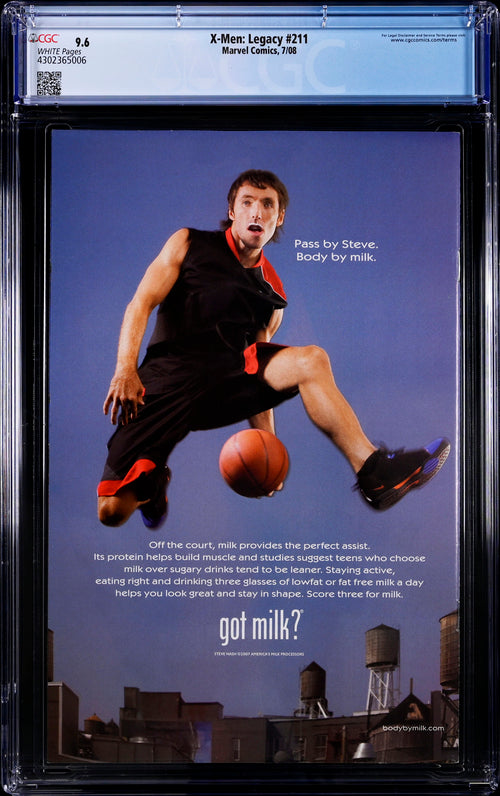 X-Men: Legacy #211 CGC 9.6 - Marvel Comics 7/08