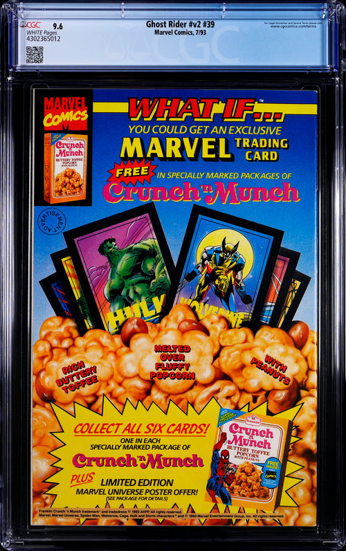 Ghost Rider v2 #39 CGC 9.6 - Marvel Comics 7/93
