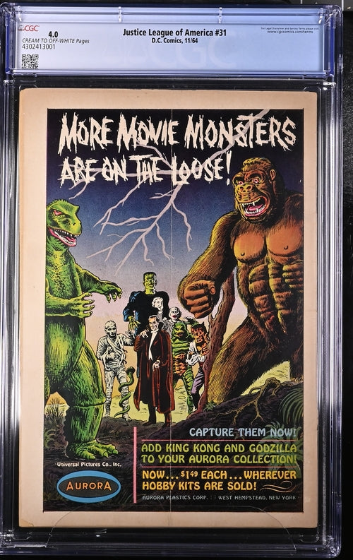 Justice League of America #31 CGC 4.0 - DC Comics 11/64