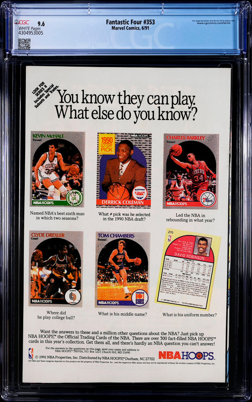 Fantastic Four #353 CGC 9.6 - Marvel Comics 6/91