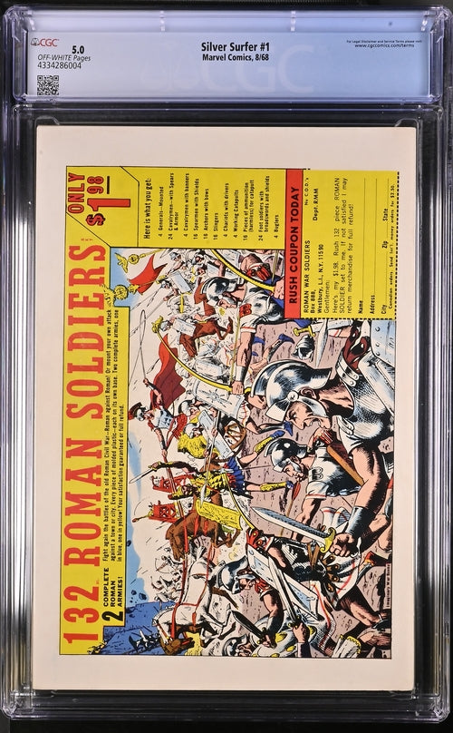 Silver Surfer #1 Marvel Comics CGC 5.0