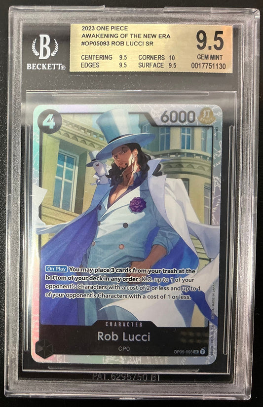 Rob Lucci R BGS 9.5 - 2023 One Piece OP05 Awakening of the New Era