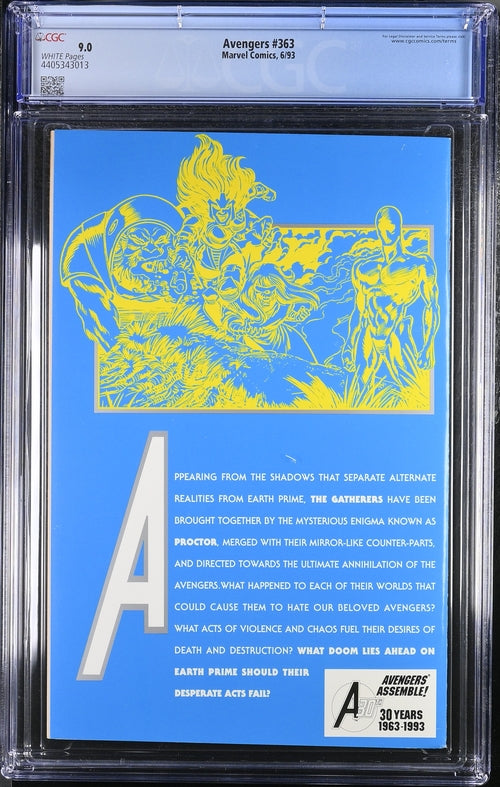 Avengers #363 CGC 9.0 - Marvel Comics 6/93