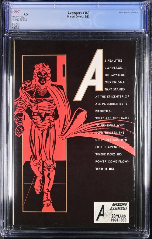 Avengers 360 CGC 7.5 - Marvel Comics 3/93