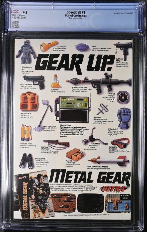 Speedball #1 CGC 9.8 - Marvel Comics 9/88