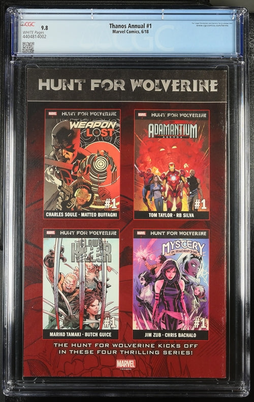 Thanos Annual #1 CGC 9.8 - Marvel Comics 6/18