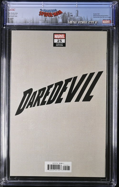 Daredevil #25 Nauck Variant Cover CGC 9.2 - Marvel Comics 3/21