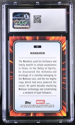 Mandarin CGC 9 - 2025 TOPPS CHROME MARVEL