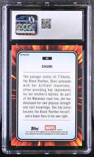 Shuri Refractor CGC 8.5 - 2025 TOPPS CHROME MARVEL