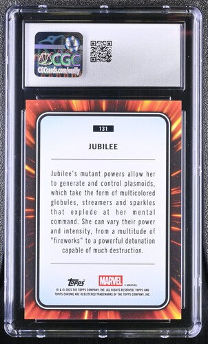 Jubilee CGC 10 - 2025 TOPPS CHROME MARVEL