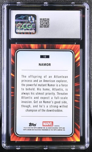 Namor CGC 9 - 2025 TOPPS CHROME MARVEL