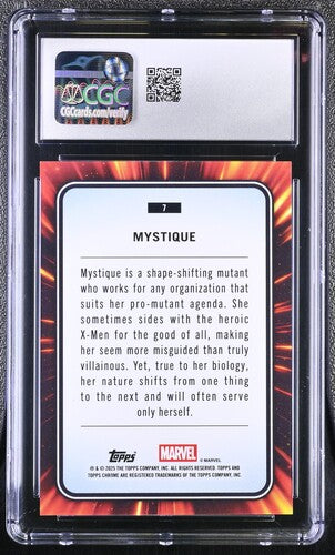 Mystique CGC 10 - 2025 TOPPS CHROME MARVEL