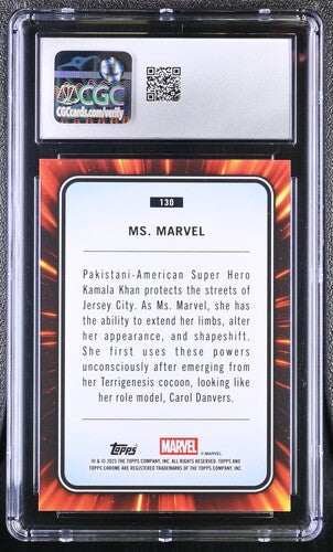 Ms. Marvel CGC 9 - 2025 TOPPS CHROME MARVEL
