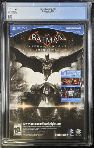 Green Arrow #41 Variant Cover CGC 9.8 - DC Comics 8/15