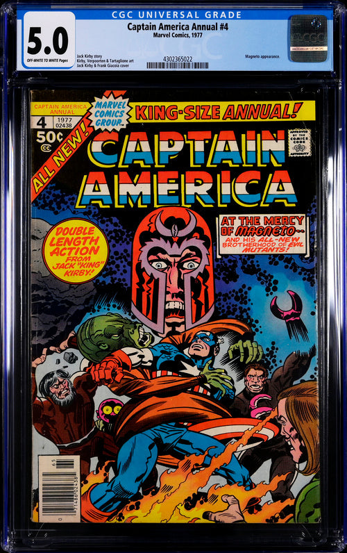Captain America Annual #4 CGC 5.0 - Marvel Comics 1977