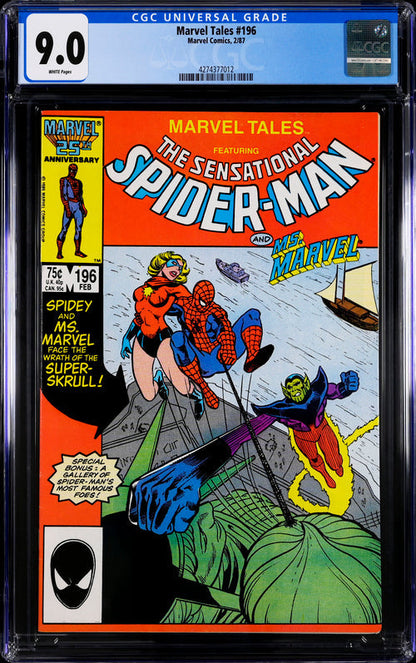 Marvel Tales #196 CGC 9.0 - Marvel Comics 2/87