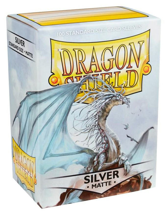 Dragon Shield Matte Sleeves - Silver (100-Pack) -