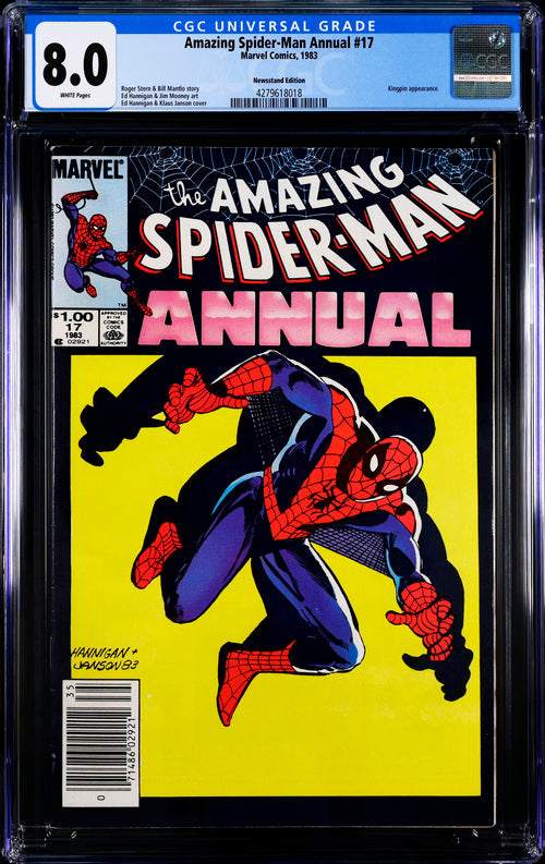 Amazing Spider-Man Annual
#17 Newsstand Edition CGC 8.0 - Marvel Comics 1983