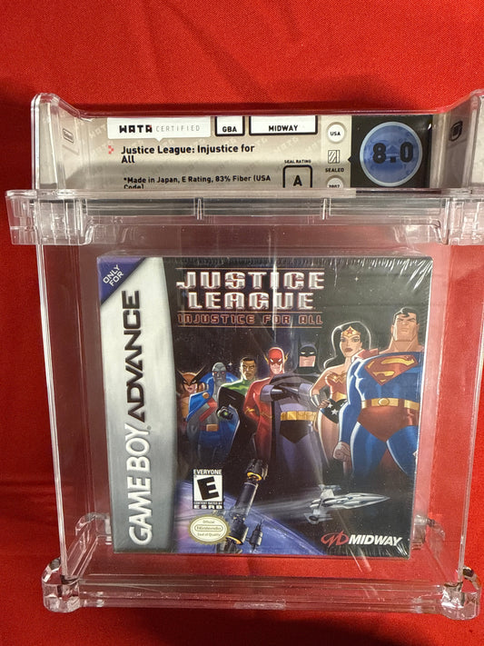 Justice League: Injustice for All WATA 8.0 A - Nintendo GBA