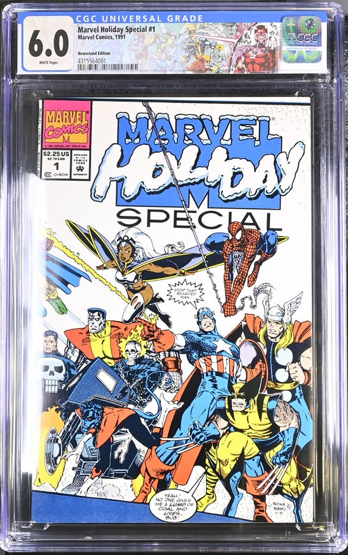 Marvel Holiday Special #1 Newsstand Edition CGC 6.0 - Marvel Comics 1991