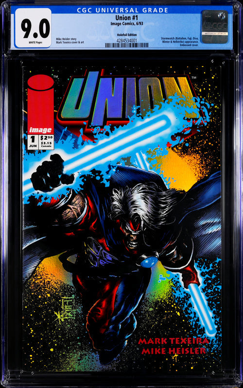 Union #1 Holofoil Edition CGC 9.0 - Image Comics 6/93