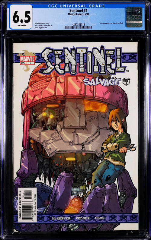 Sentinel #1 CGC 6.5 - Marvel Comics 6/03