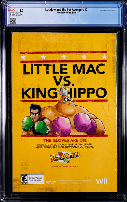 Lockjaw and the Pet Avengers #2 CGC 8.0 - Marvel Comics 8/09