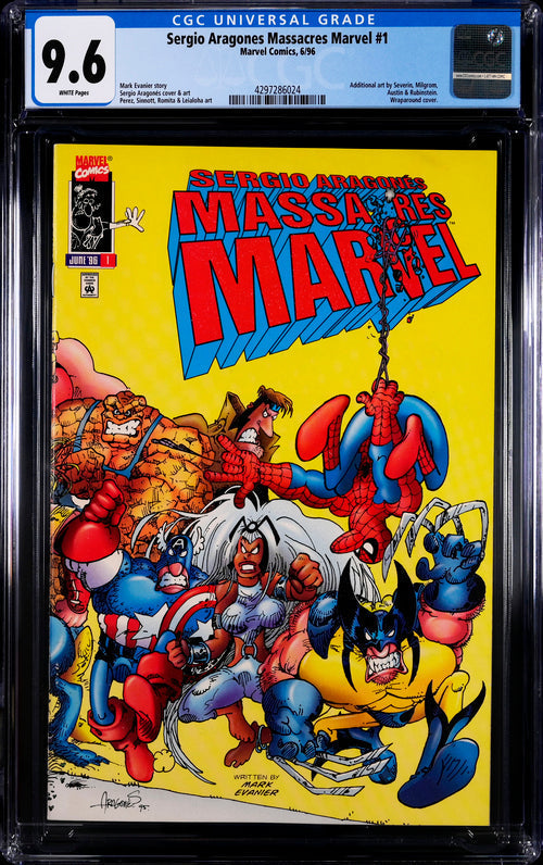Sergio Aragones Massacres Marvel #1 CGC 9.6 - Marvel Comics 6/96