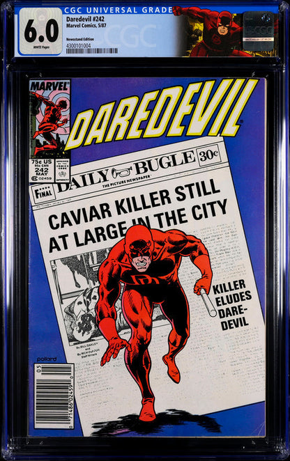 Daredevil #242 Newsstand Edition CGC 6.0 - Marvel Comics 5/87